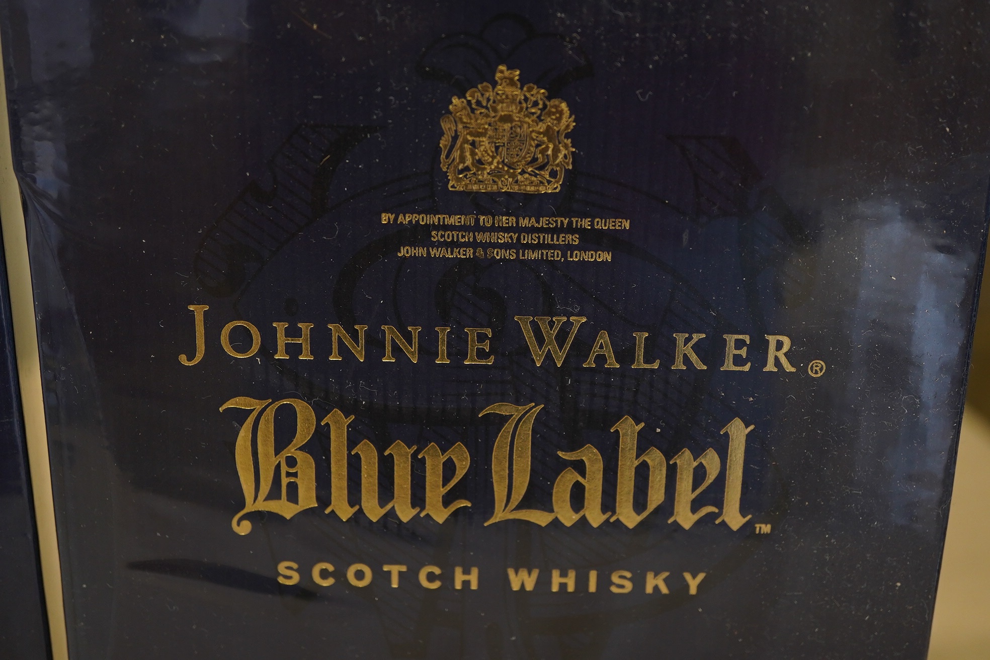 Two bottles of Johnnie Walker Blue Label Scotch Whisky. (Boxed)